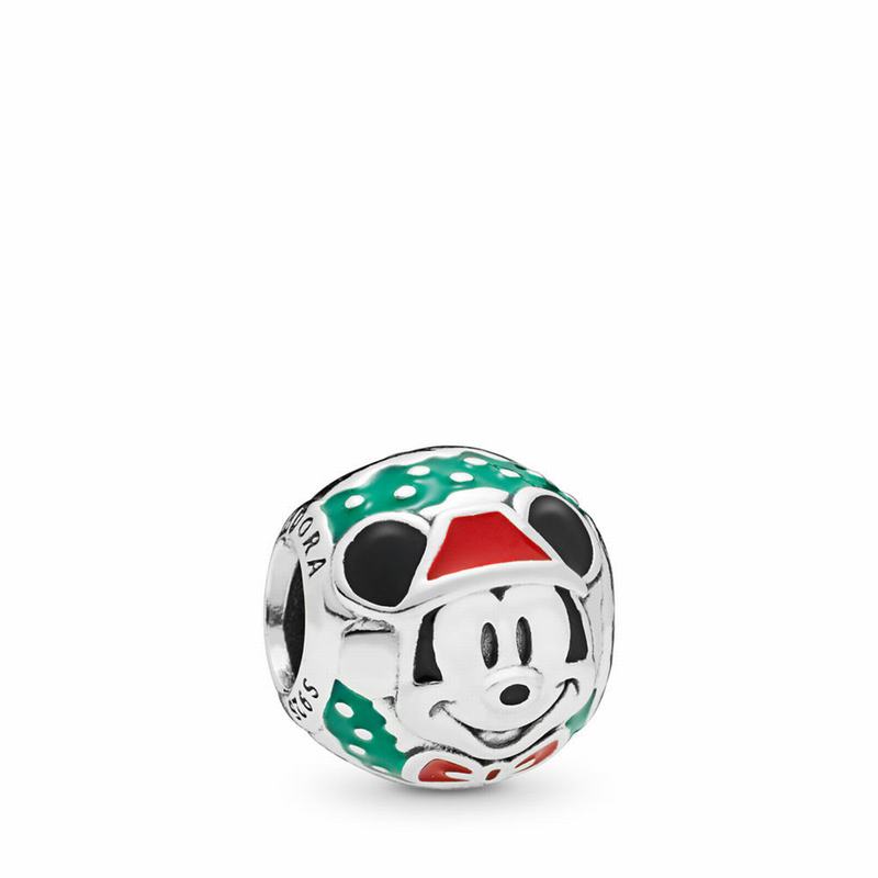 Pandora Disney Santa Mickey Charm NZ, Sterling Silver (160953-ZJQ)